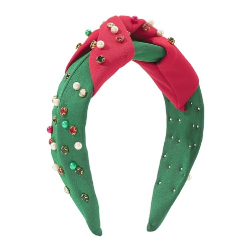 THINCAN Juwelenglänzende Perlenkristallstirnband Red Green Perlen Haarbandstirnband Für Halloween Cosplay Accessoires von THINCAN