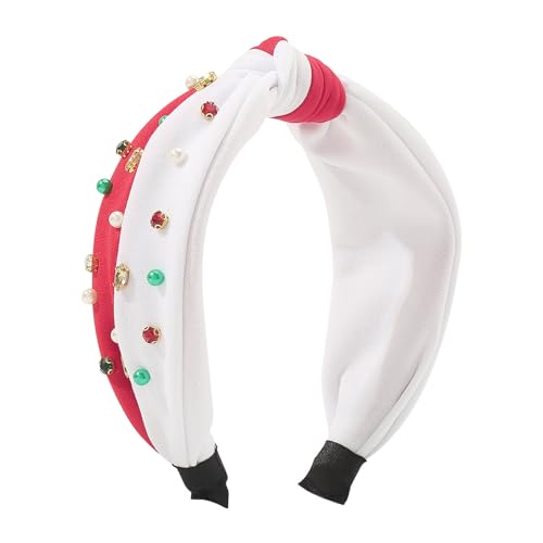 THINCAN Juwelenglänzende Perlenkristallstirnband Red Green Perlen Haarbandstirnband Für Halloween Cosplay Accessoires von THINCAN