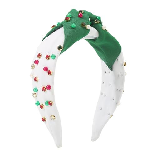THINCAN Juwelenglänzende Perlenkristallstirnband Red Green Perlen Haarbandstirnband Für Halloween Cosplay Accessoires von THINCAN