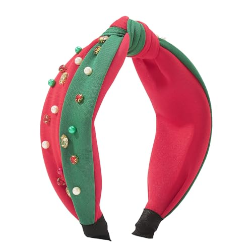THINCAN Juwelenglänzende Perlenkristallstirnband Red Green Perlen Haarbandstirnband Für Halloween Cosplay Accessoires von THINCAN
