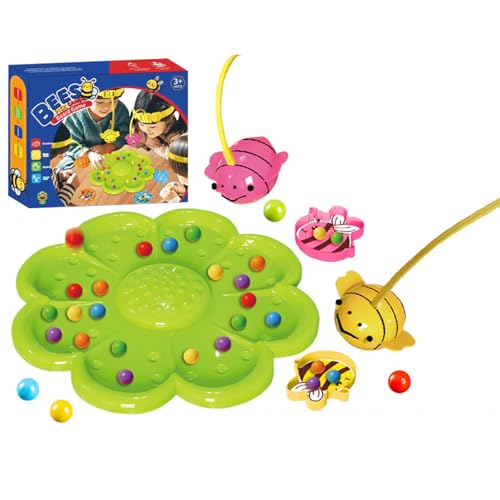 THINCAN Kids Tabletop Angel Toy Mit Bienen Perlen Jagd Challenge Und Einfaches Speicherdesign Pädagogischer Magnetbienenspiel von THINCAN