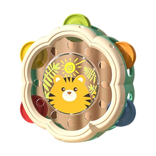 THINCAN Kinder Cartoon Design Hand Drum Rassel Musikinstrument Spielzeug Für Sensorische Akustische Hörstimulationsentwicklung THINCAN Kinder Cartoon Design Hand Drum Rassel Musikinstrument Spielzeug Für Sensorische Akustische Hörstimulationsentwicklung von THINCAN