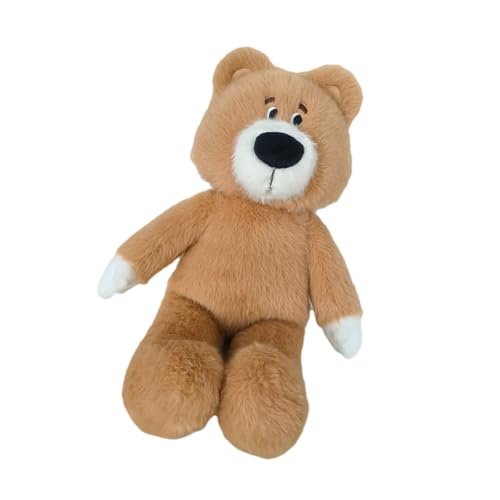 THINCAN Kinder Pädagogische Plüschspielzeug Weiche PP Baumwollgefüllte Spielzeug Schlaf Dekore Lernmotivation Geschenk Brown Plüschbär von THINCAN