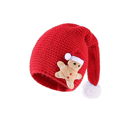 THINCAN Kinder Weihnachten Mütze Süße Cartoon Strickkappe Baby Weich Warm THINCAN Kinder Weihnachten Mütze Süße Cartoon Strickkappe Baby Weich Warm von THINCAN