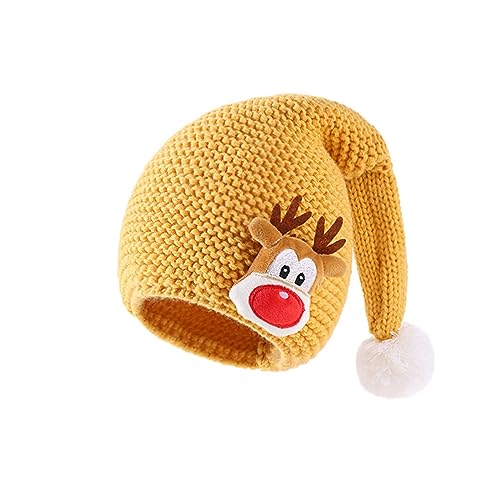 THINCAN Kinder Weihnachten Mütze Süße Cartoon Strickkappe Baby Weich Warm THINCAN Kinder Weihnachten Mütze Süße Cartoon Strickkappe Baby Weich Warm von THINCAN