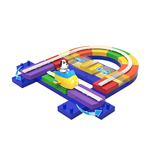 THINCAN Kinderbahnspielzeug Building Block Auto Für W/Maschinenausrüstung Parkspielzeug Kleinkind Eltern Kind Interaktion Interaktion von THINCAN