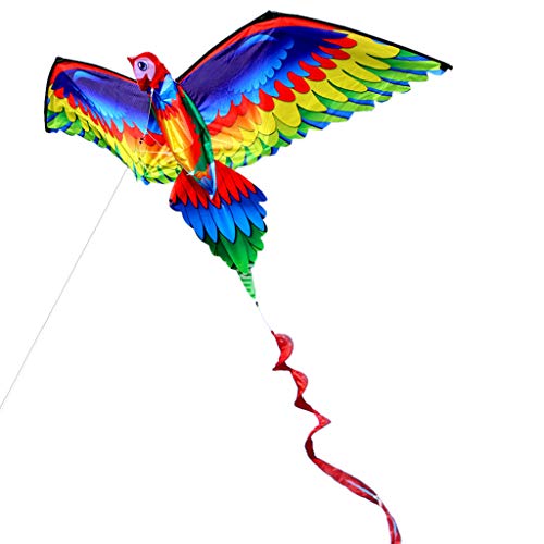THINCAN Kite Yard Für Spielzeug Spielzeugpapagei Kite Training Fliege Spielzeug Liefert Tragbares Helles Farbhofspiel Für Kreative Kinder von THINCAN