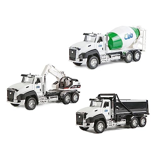 THINCAN Kleinkindspielzeugfahrzeug Realistische Automodell Bagger Trägheit Car Boy Pullback Toy Engineering Lastwagen Sanitärfahrzeug von THINCAN