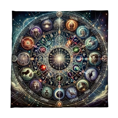 THINCAN Künstlerische Tarots Lesen Von Stoffdauer Samtmatten Reusables Matten Für Tarotentlauter Und Sammlerwaschabdeckung Tischabdeckung von THINCAN
