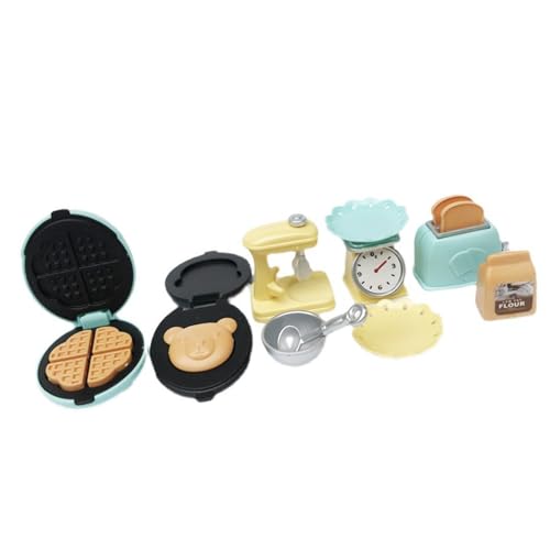 THINCAN Kunststoff Miniatur Küchengeräte Mit Brot Toaster Und Mühle Für 1:12 Puppenhäuser Aus Anzeigen Miniatur Küchengeräte von THINCAN