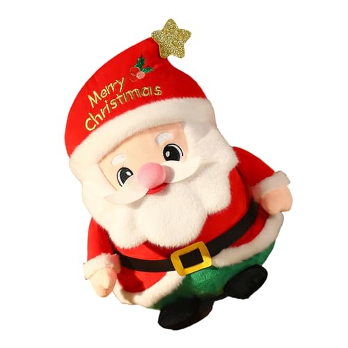 THINCAN Kuschely Plüsch Santa Stoffkissen Für Weihnachtsfeier Sammeln Weiche Plüschkissen Figuren Puppen Maschinenwaschbares Spielzeug von THINCAN
