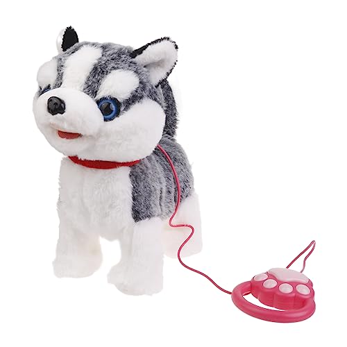 THINCAN Leine Elektrische Wanderhunde Spielzeugsimulation Singen Welpe Spielzeug Bellen Plüschhund Spielzeug Baby Craw Lernspielzeug Kleinkind Geschenk von THINCAN