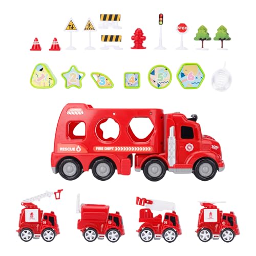 THINCAN Lernmodellfahrzeug Nebelautospielzeug Für Kinder Vorschulalter Kognitive Sensorische Entwicklungstechnik Autospielzeug Für Kinder Conctionion von THINCAN