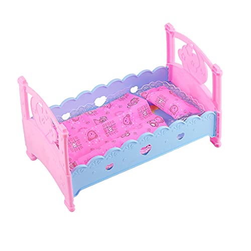 THINCAN Mädchen Tun Für Spiel Spielzeugbetten Spielzeugmodell Kits Schlafzimmer Bett Abnehmbare Rolle Für Spiel Accessoire Für Doll House Ki THINCAN Mädchen Tun Für Spiel Spielzeugbetten Spielzeugmodell Kits Schlafzimmer Bett Abnehmbare Rolle Für Spiel Accessoire Für Doll House Ki von THINCAN