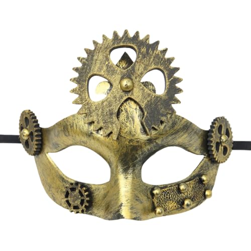 THINCAN Maskerade Maske Mechanische Halbgesichtsmaske Party Maske Sterevunk Mardi Gras Halloween Dress Up Requisiten Für Erwachsene Kinder THINCAN Maskerade Maske Mechanische Halbgesichtsmaske Party Maske Sterevunk Mardi Gras Halloween Dress Up Requisiten Für Erwachsene Kinder von THINCAN