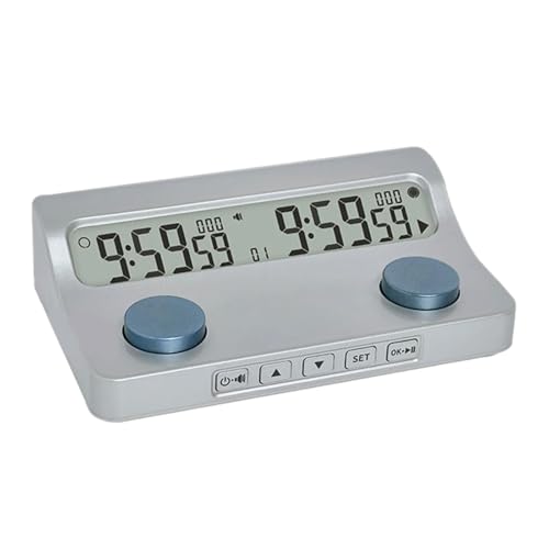 THINCAN Multifunktionsspiel Timer Digital Chess Clock Portable Schachtimer Count Down Function Board Game Timer Einfach Zu Bedienen von THINCAN