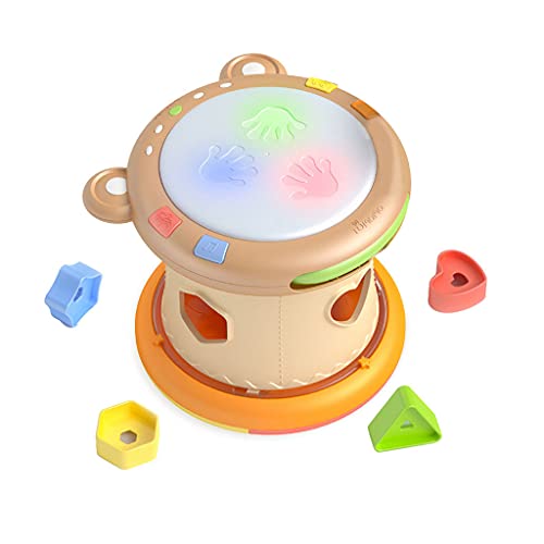 THINCAN Musical Baby Drum Toy On Toy Early Learning Toy Für Babys Neugeborene Mit Light & Music Comfort Instrument Toy Für Baby THINCAN Musical Baby Drum Toy On Toy Early Learning Toy Für Babys Neugeborene Mit Light & Music Comfort Instrument Toy Für Baby von THINCAN