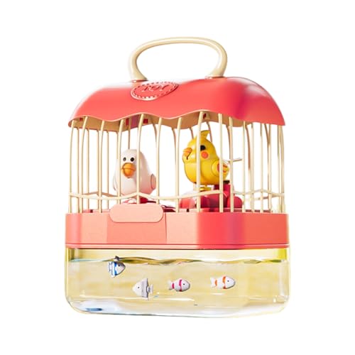 THINCAN Musical Flapping Vogelspielzeug Für Kinder Leuchten Vogelkäfig Mit Fischschale Zwitschern Vogelmusik Licht Interaktiv Mit Sensoren THINCAN Musical Flapping Vogelspielzeug Für Kinder Leuchten Vogelkäfig Mit Fischschale Zwitschern Vogelmusik Licht Interaktiv Mit Sensoren von THINCAN
