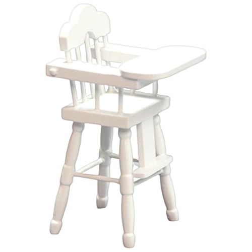 THINCAN Naturholz Miniatur Baby Hochstuhl Für Puppenhäuser 1/12 Skala Realistische Rollenspiele Kids Aktivität Spielzeug Realistische Puppenhäuser Essstuhl THINCAN Naturholz Miniatur Baby Hochstuhl Für Puppenhäuser 1/12 Skala Realistische Rollenspiele Kids Aktivität Spielzeug Realistische Puppenhäuser Essstuhl von THINCAN