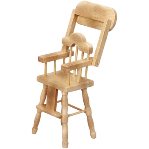 THINCAN Naturholz Miniatur Baby Hochstuhl Für Puppenhäuser 1/12 Skala Realistische Rollenspiele Kids Aktivität Spielzeug Realistische Puppenhäuser Essstuhl THINCAN Naturholz Miniatur Baby Hochstuhl Für Puppenhäuser 1/12 Skala Realistische Rollenspiele Kids Aktivität Spielzeug Realistische Puppenhäuser Essstuhl von THINCAN