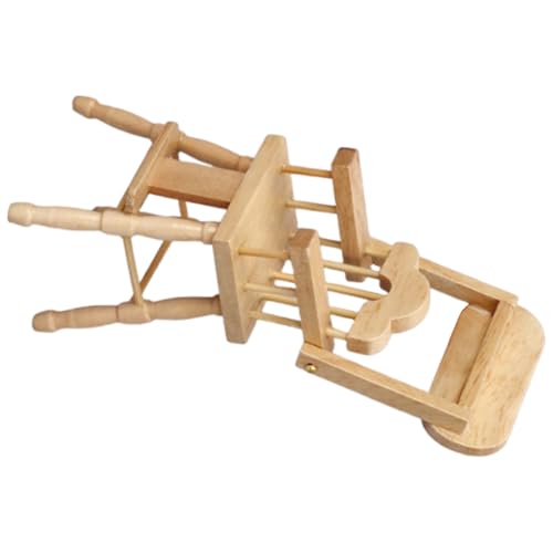THINCAN Naturholz Miniatur Baby Hochstuhl Für Puppenhäuser 1/12 Skala Realistische Rollenspiele Kids Aktivität Spielzeug Realistische Puppenhäuser Essstuhl THINCAN Naturholz Miniatur Baby Hochstuhl Für Puppenhäuser 1/12 Skala Realistische Rollenspiele Kids Aktivität Spielzeug Realistische Puppenhäuser Essstuhl von THINCAN
