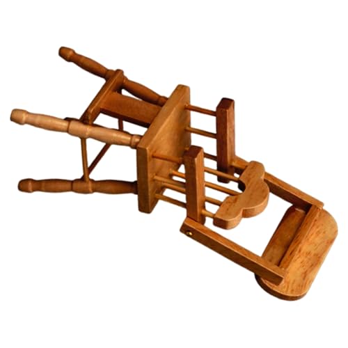 THINCAN Naturholz Miniatur Baby Hochstuhl Für Puppenhäuser 1/12 Skala Realistische Rollenspiele Kids Aktivität Spielzeug Realistische Puppenhäuser Essstuhl THINCAN Naturholz Miniatur Baby Hochstuhl Für Puppenhäuser 1/12 Skala Realistische Rollenspiele Kids Aktivität Spielzeug Realistische Puppenhäuser Essstuhl von THINCAN