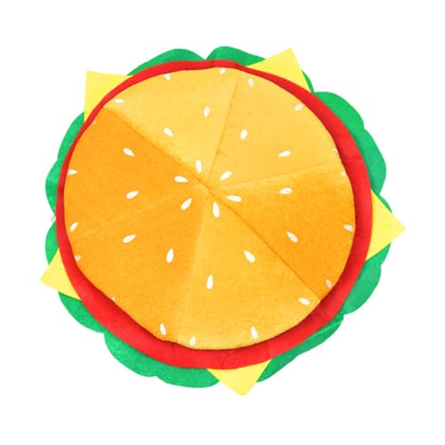 THINCAN Neulinge Spielen Hüte Lustige Hamburgerhut Dumy Party Mit Filzposten Und Plüsch Food Food Party Supply THINCAN Neulinge Spielen Hüte Lustige Hamburgerhut Dumy Party Mit Filzposten Und Plüsch Food Food Party Supply von THINCAN