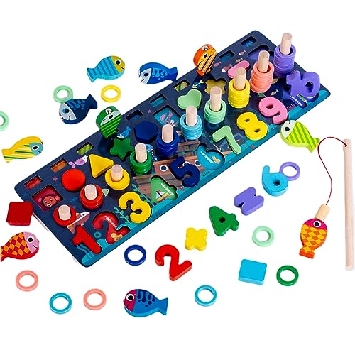 THINCAN Number & Farblernenspielzeug Für Kleinkinder 2-5 Jahre Alte Vorschuljungen & Mädchen Farbpassende Vorschule Lernspielzeug Kleinkind Farbe Für Babys von THINCAN