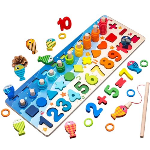 THINCAN Number & Farblernenspielzeug Für Kleinkinder 2-5 Jahre Alte Vorschuljungen & Mädchen Farbpassende Vorschule Lernspielzeug Kleinkind Farbe Für Babys von THINCAN