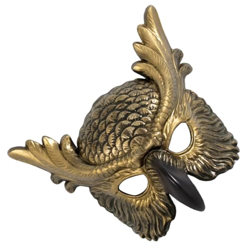 THINCAN Owl Bird Mit Gefiedertem Schnabel Halbgesicht Kostüm Für Maskerade Halloween Cosplay Party Accessoires Für Frauen & Männer Maskerade Maske von THINCAN