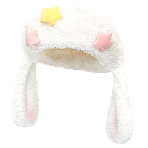 THINCAN Pelzige Lammmädchen Kopfbedeckung Schöner Star Kopfschmuck Winter Für Halloween Cosplay Kopfbedeckung Für Kinderbühnenshows von THINCAN