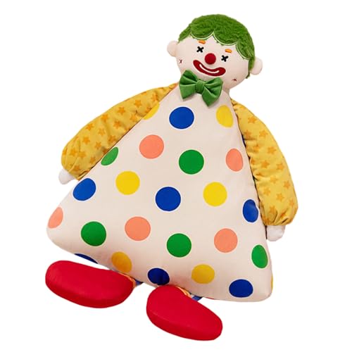 THINCAN Plüsch Clown Kuschely Umarmt Gefüllte Kissen Für Kindergarten Decors Vorschulbildung Und Sensorische Entwicklung Kuschelpuppe Weiche Stofftiere Für Kinder von THINCAN