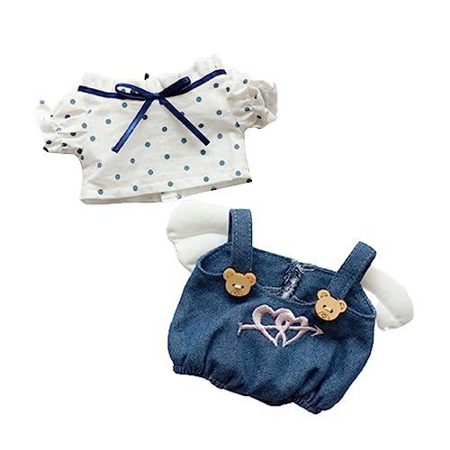 THINCAN Puppenkleidung Set Tops Hosen Rock Pullover Weiches Süße Kostüm Outfits Für 8 Zoll Stoff Jungen Girl Puppenzubehör THINCAN Puppenkleidung Set Tops Hosen Rock Pullover Weiches Süße Kostüm Outfits Für 8 Zoll Stoff Jungen Girl Puppenzubehör von THINCAN