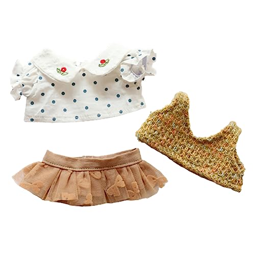 THINCAN Puppenkleidung Set Tops Hosen Rock Pullover Weiches Süße Kostüm Outfits Für 8 Zoll Stoff Jungen Girl Puppenzubehör THINCAN Puppenkleidung Set Tops Hosen Rock Pullover Weiches Süße Kostüm Outfits Für 8 Zoll Stoff Jungen Girl Puppenzubehör von THINCAN