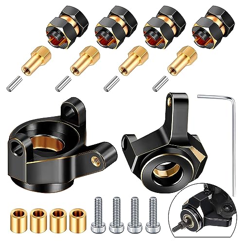 THINCAN Rad HEXS Hubs Extension SCX24 Radnaben Rad Hubs Für Gesteinscrawler Für SCX24 AXI90081 SCX24 AXI00001 AXI00002 von THINCAN