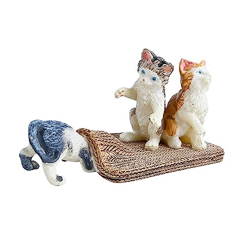THINCAN Realistische Kätzchen Miniaturen Schreibtisch Ornamente Katzenspielzeug Geburtstags Geschenk Schreibtisch Windowsill Farm Yard Decors Boutique Supply THINCAN Realistische Kätzchen Miniaturen Schreibtisch Ornamente Katzenspielzeug Geburtstags Geschenk Schreibtisch Windowsill Farm Yard Decors Boutique Supply von THINCAN