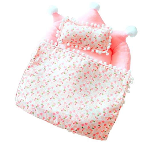 THINCAN Realistische Puppenbettwäsche Set Mit Plüsch Matratzenkissen Und Kissen Für Toy House Zeigt Baumwollpuppenmatratze Und Bettdecke von THINCAN