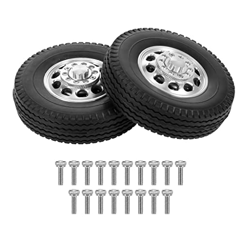 THINCAN Realistischer Crawler Gummi Hinteren/vordere Rad Reifen Hub Hub Set Von 2pcs Für 1/14 Skaliertes Modell Innenfernerhielt Steuerelement THINCAN Realistischer Crawler Gummi Hinteren/vordere Rad Reifen Hub Hub Set Von 2pcs Für 1/14 Skaliertes Modell Innenfernerhielt Steuerelement von THINCAN