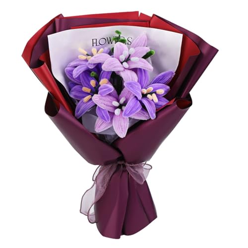THINCAN Rohrreiniger Kits Diys Bouquet Set Chenilles Stiele Blumenband Blumendraht Für DIYS Art Creative Craft Project Decor von THINCAN