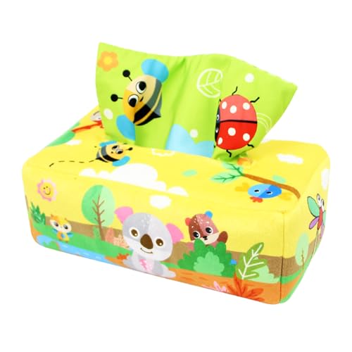 THINCAN Säuglings Tissue Box Spielzeug Neugeborene Babys Kleinkinder Sensorisches Pull Spielzeug Bildungsspielzeug Für Babys Kinder Früh Lernen THINCAN Säuglings Tissue Box Spielzeug Neugeborene Babys Kleinkinder Sensorisches Pull Spielzeug Bildungsspielzeug Für Babys Kinder Früh Lernen von THINCAN