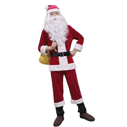 THINCAN Santa Kostüm Für Erwachsene Vater Weihnachtsfestigkeit Outfits Santa Kostüm Santa Kostüm Weihnachtskleid THINCAN Santa Kostüm Für Erwachsene Vater Weihnachtsfestigkeit Outfits Santa Kostüm Santa Kostüm Weihnachtskleid von THINCAN