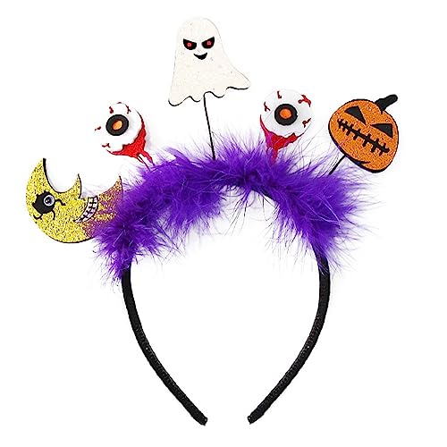 THINCAN Scary Halloween Stirnband Halloween Haarverzierungen Halloween Haarklammern Mit Fledermauskatze Hexen Und Spinnen Designs THINCAN Scary Halloween Stirnband Halloween Haarverzierungen Halloween Haarklammern Mit Fledermauskatze Hexen Und Spinnen Designs von THINCAN