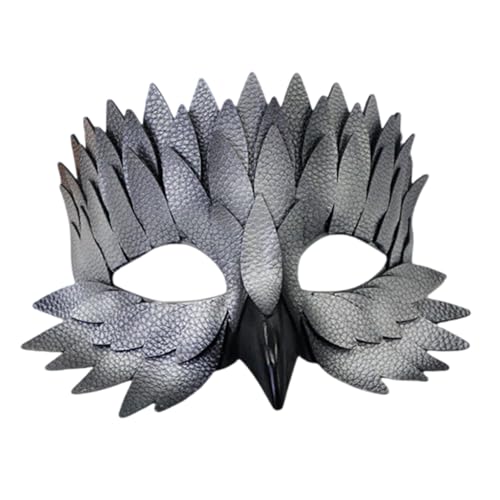 THINCAN Schnabel Gefiedert Halbgesicht Maskierte Maskeraden Maske Kostüm Maskierte Halloween Cosplay Kostüme Für Frauen Geschenke Kostüm von THINCAN