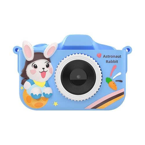 THINCAN Schocksichere Kinderkamera Mit Doppelkameras Automatisch Fokussierung 28 Fotorahmen Musik Wiedergabe Lernspiele Easy Grip Design Kreative Fotorahmen Kinder Digitalkamera von THINCAN