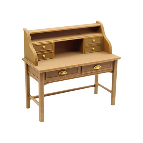 THINCAN Schreibtisch Für Miniaturräume Plastik 1/12 Skala Sammler Item Display Dressing Tischmodell Miniaturschreibtisch von THINCAN