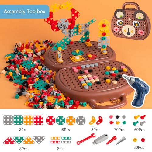 THINCAN Screw Nuss Werkzeug Für Bankgebäude Set Spielzeug Bildungsrätsel STEM Toy Für Kreative Toolbox Kinder Frühes Lernen Stücke von THINCAN
