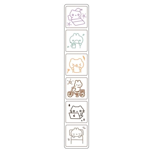 THINCAN Sechs Verschiedene Mustermarken Für Handwerkszeitschriften Und Einzigartige Tagebücher Dekoration Scrapbooking Dekorative Briefmarken THINCAN Sechs Verschiedene Mustermarken Für Handwerkszeitschriften Und Einzigartige Tagebücher Dekoration Scrapbooking Dekorative Briefmarken von THINCAN