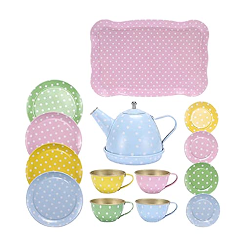 THINCAN Set Für Kleine Mädchen Party Tun Nachmittag Spielset Metallküche Geschirr Zubehör Tablett Pot Cups Taste Gerichte THINCAN Set Für Kleine Mädchen Party Tun Nachmittag Spielset Metallküche Geschirr Zubehör Tablett Pot Cups Taste Gerichte von THINCAN