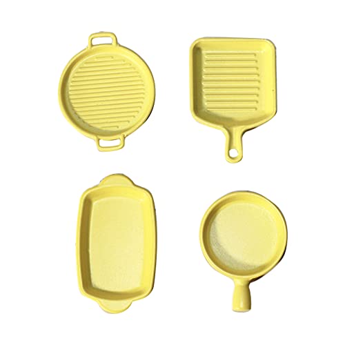 THINCAN Simulation Frying Pan Set 4PCS Modell Accessoire Küche Kochküste Spielzeug Vorgeben Für Spielprops Kinder G. THINCAN Simulation Frying Pan Set 4PCS Modell Accessoire Küche Kochküste Spielzeug Vorgeben Für Spielprops Kinder G. von THINCAN