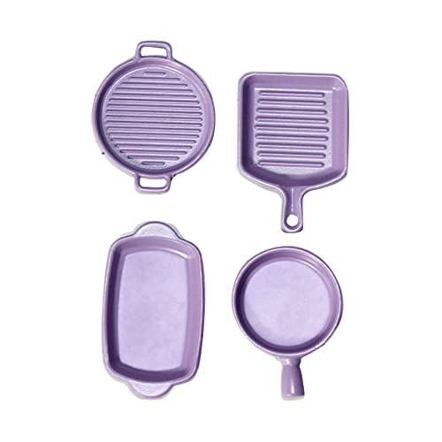 THINCAN Simulation Frying Pan Set 4PCS Modell Accessoire Küche Kochküste Spielzeug Vorgeben Für Spielprops Kinder G. THINCAN Simulation Frying Pan Set 4PCS Modell Accessoire Küche Kochküste Spielzeug Vorgeben Für Spielprops Kinder G. von THINCAN